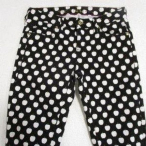 Kate Spade Broome Street Apple prt Ankle Jeans 24 - Picture 6 of 6